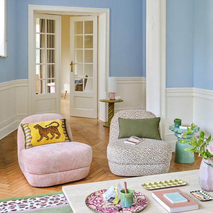 Olko Textured Fabric Armchair