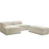 Megève corner sofa with ottoman