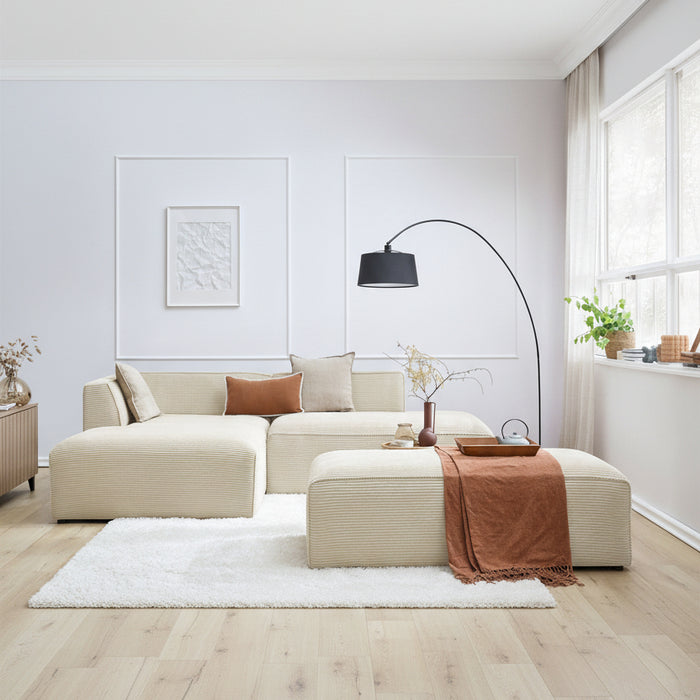Megève corner sofa with ottoman