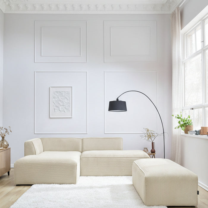 Megève corner sofa with ottoman