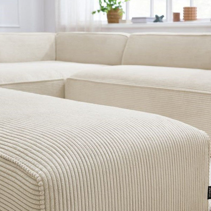 Megève corner sofa with ottoman