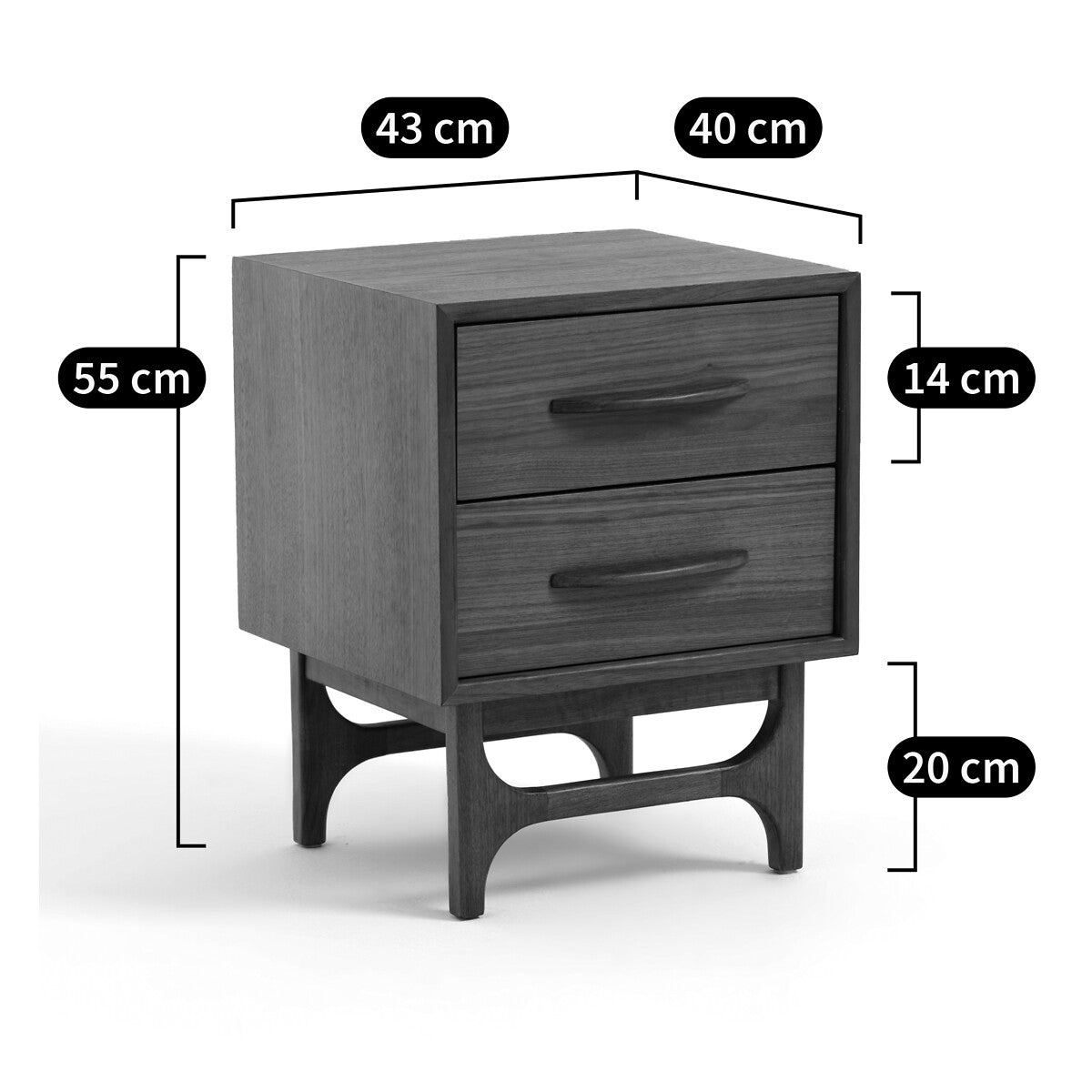 Mina bedside table