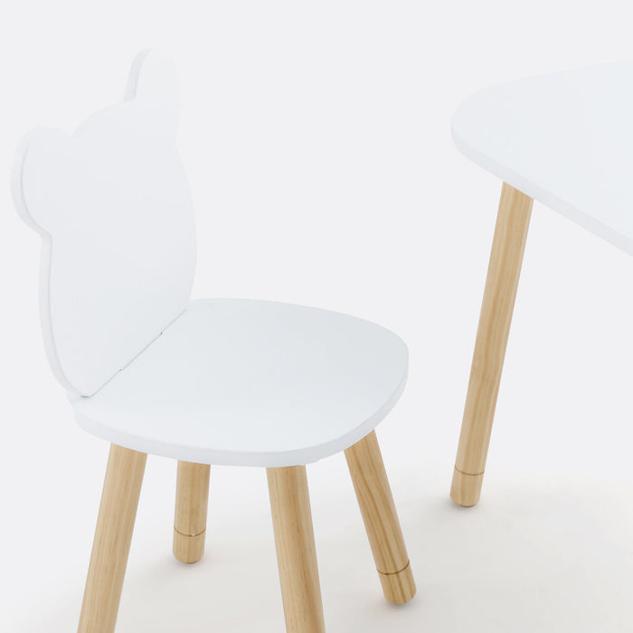 Table et chaises enfant Niort – vue de trois quarts