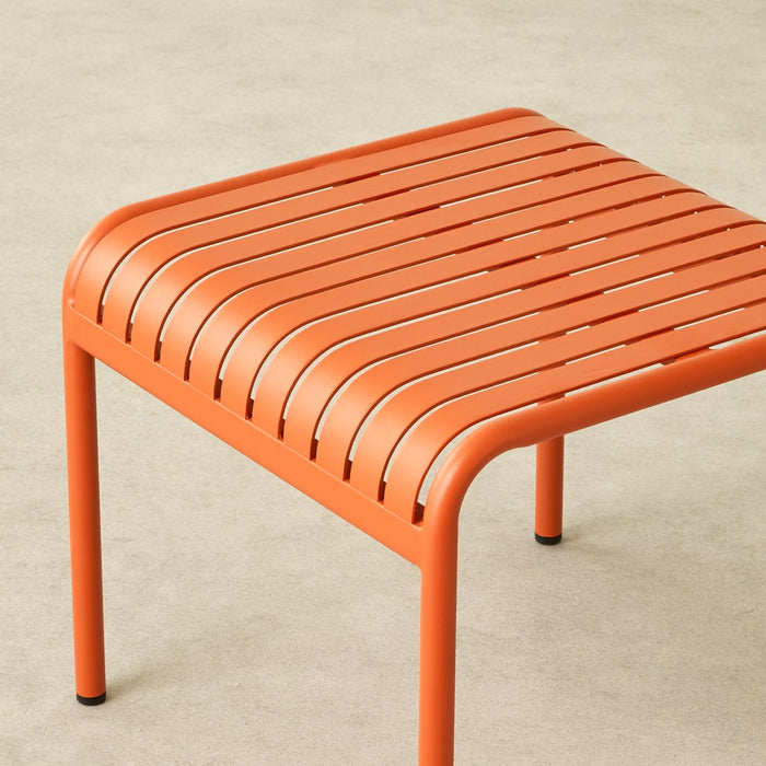 Salon de jardin Gaby orange – mise en ambiance terrasse
