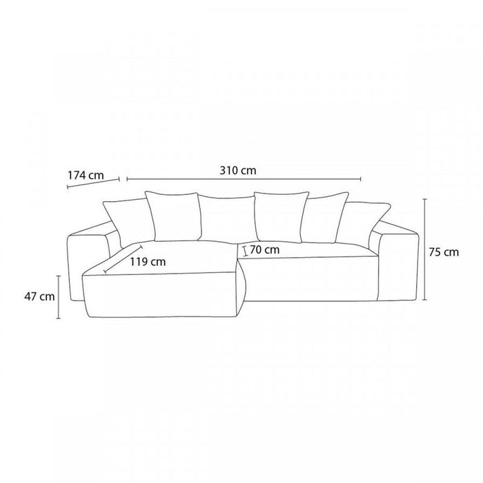 Voltaire corner sofa