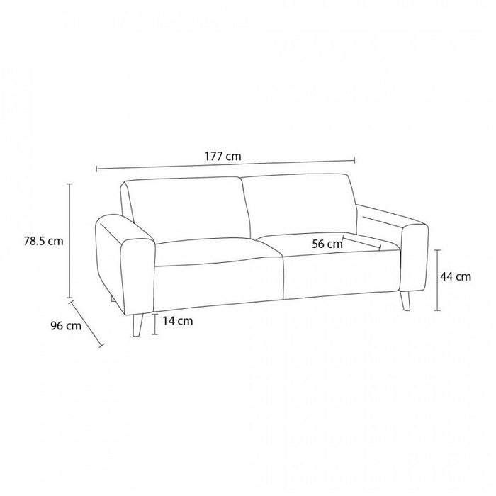 Bastille 2-seater sofa